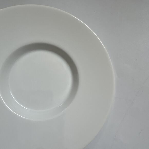 Lot of 5 Pottery Barn PB Modern Great White Saucers Only Espresso 6.25" JAPAN - Picture 8 of 8